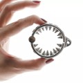 Chastity cock ring – solidna stal nierdzewna i ostre kolce.