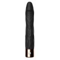 Czarny wibrator z 10 trybami wibracji.
