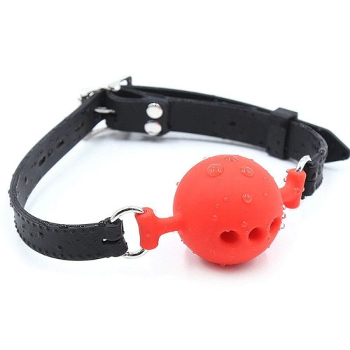 ŚREDNIEJ WIELKOŚCI KNEBEL Z SILIKONOWĄ KULKĄ