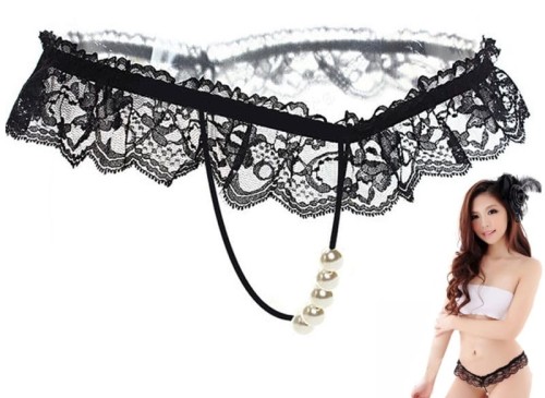 SEKSOWNE G-STRINGI Z KORALIKAMI