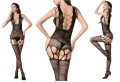 kuszące bodystocking z dziurką