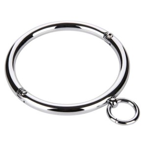 Stalowa profesjonalna obroża bdsm