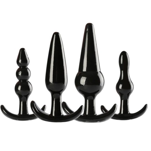 CZARNY ZESTAW KORKÓW ANALNYCH