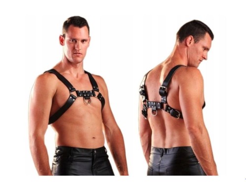 WZMACNIANA UPRZĄŻ MĘSKA NA KLATKĘ Z NAPAMI