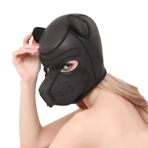 Maska psa bdsm błyszcząca