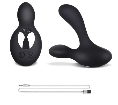 SILIKONOWY MASAŻER PROSTATY I KROCZA