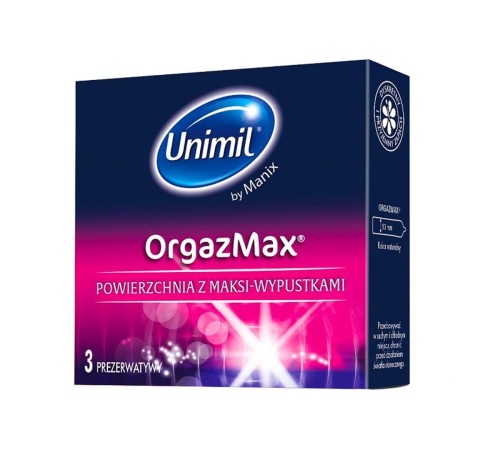 PREZERWATYWY UNIMIL ORGAZMAX 3 SZTUKI