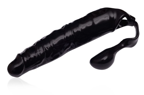 NAKŁADKA NA PENISA Z KORKIEM ANALNYM