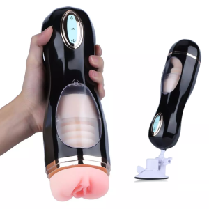 Masturbator na przyssawce pochwa w tubie