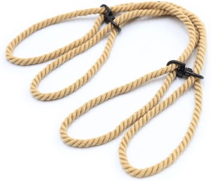 Beżowe kajdanki z liny SHIBARI
