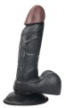 Czarny penis na przyssawce dildo