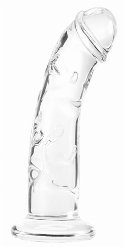 WYGIĘTE DILDO ZE SZKŁA