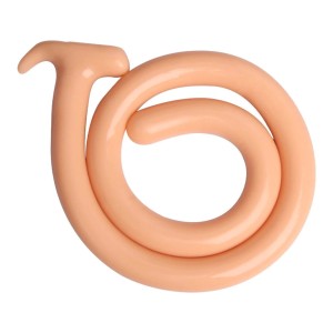 Ekstremalnie długi gładki korek analny 100 cm