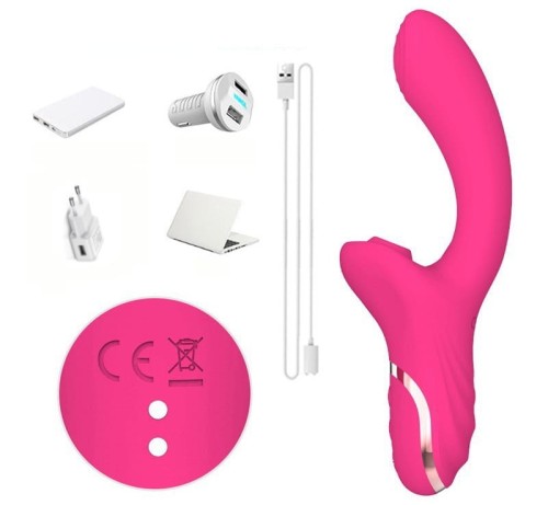 Wibrator silikonowy medyczny - stymulacja łechtaczki na 7 poziomach ssania