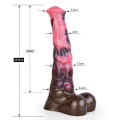 Duże dildo, duże spełnienie - realistyczny design z jądrami dla maksymalnej ekscytacji