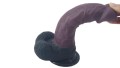 Wyjątkowe wrażenia gwarantuje to silikonowe dildo brązowe, doskonałe do zaspokajania Twoich pragnień