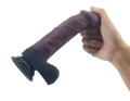 Autentyczny kształt i kolor sprawiają, że to silikonowe dildo brązowe to must-have