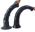 Dildo czarne w kształcie penisa konia