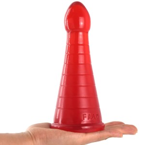 Korek analny - wieża analna 19 cm kolor czerwona