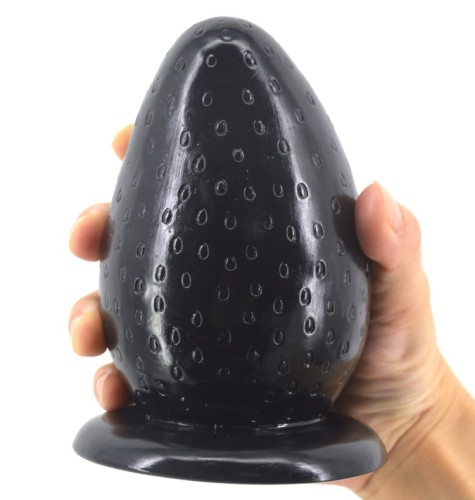 Elegancki korek analny, który dodaje smaku zmysłowej truskawki do intymnych chwil