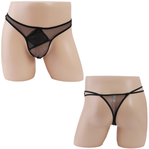 Przezroczyste męskie stringi