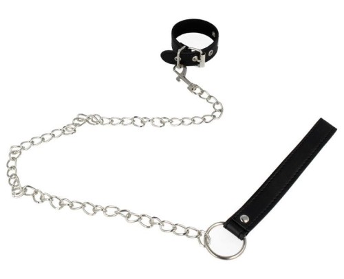 OBROŻA NA PENISA ZE SMYCZĄ