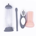 Masturbator z funkcją pompy do penisa