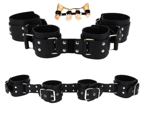 SKÓRZANA UPRZĄŻ DO KRĘPOWANIA RĄK I NÓG