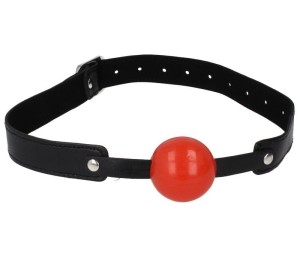 Knebel z czerwoną gumową kulką